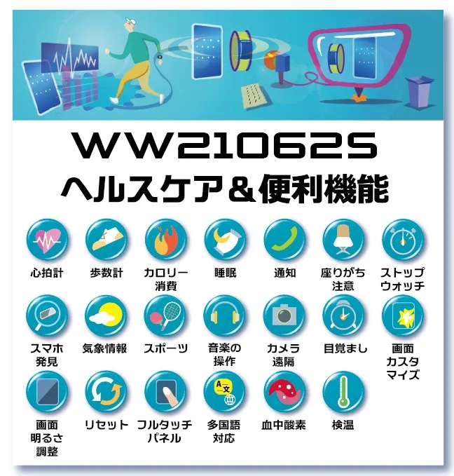 WW21062Sヘルスケア&便利機能