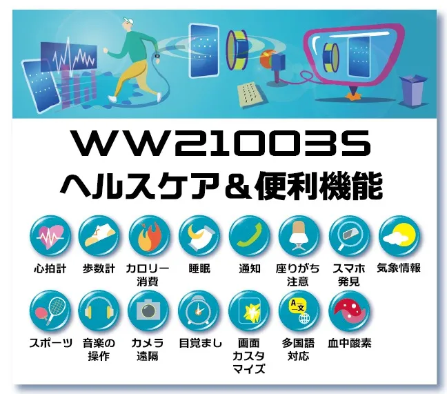 型番：WW21003Sヘルスケア＆便利機能